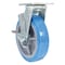 Vestil Polyurethane Swivel With Brake Caster 8 In. Diameter x 2 In. Width 925 lb Light Blue/Gray CST-KB-8X2PUP-SWB - alternate 10